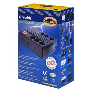 Zasilacz awaryjny UPS ORVALDI 650SP Line-Interactive