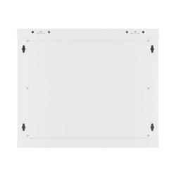 Szafa instalacyjna Rack wisząca 19" 9U 600x450 szara drzwi metalowe Lanberg (flat pack)