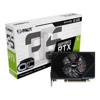 Karta VGA Palit GeForce RTX 3050 StormX OC 6GB GDDR6 96bit DVI HDMI DP PCIe4.0