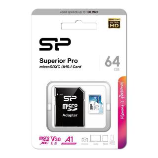 Karta pamięci Silicon Power microSDXC Superior Pro 64GB...