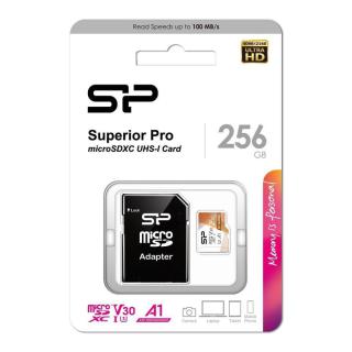 Karta pamięci Silicon Power microSDXC Superior Pro 256GB...