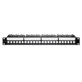 Patch panel QOLTEC do szaf RACK 19" | 24 porty | 1U | UTP...