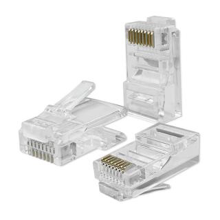 Wtyk QOLTEC przelotowy złącze RJ45 | CAT5e | UTP | Pass...