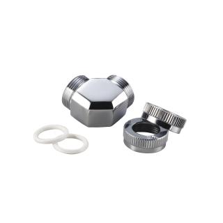 PHANTEKS Adapter do rur twardych 2x 12mm 90 stopni - chrom