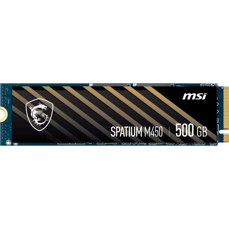 Dysk SSD MSI SPATIUM M450 500GB PCIe 4.0 NVMe M.2 2280 (3600/2300 MB/s) 3D NAND