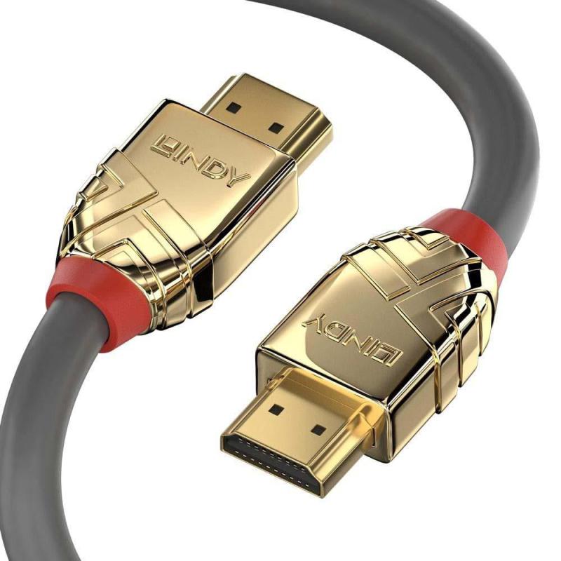 Kabel HDMI 2.0 LINDY High Speed M/M 5m szary/gold