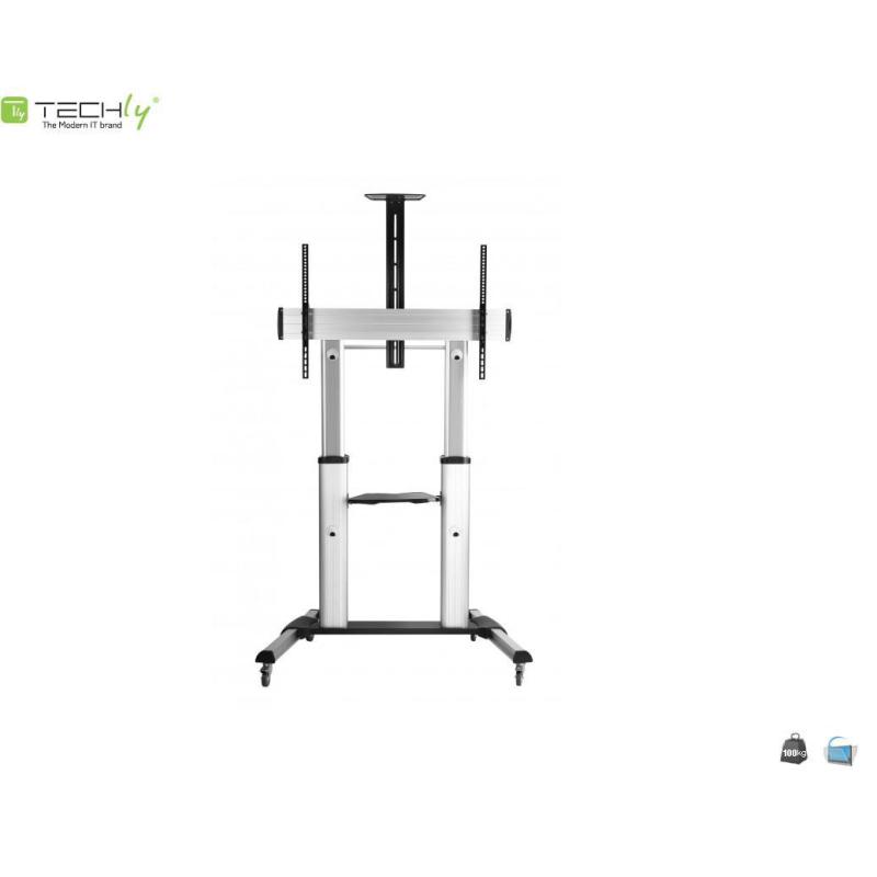 Stojak mobilny Techly 60"-100", 100kg regulowany