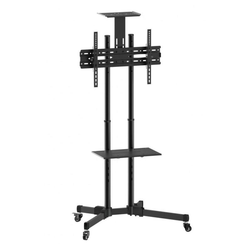 Stojak mobilny Techly 37"-70" 50kg, 2 półki