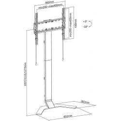 Stojak podłogowy Techly 32"-70" 40kg Slim