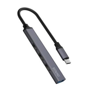 Hub SAVIO AK-71 USB-C - 3 x USB-A 2.0, 1 x USB-A 3.1 Gen 1