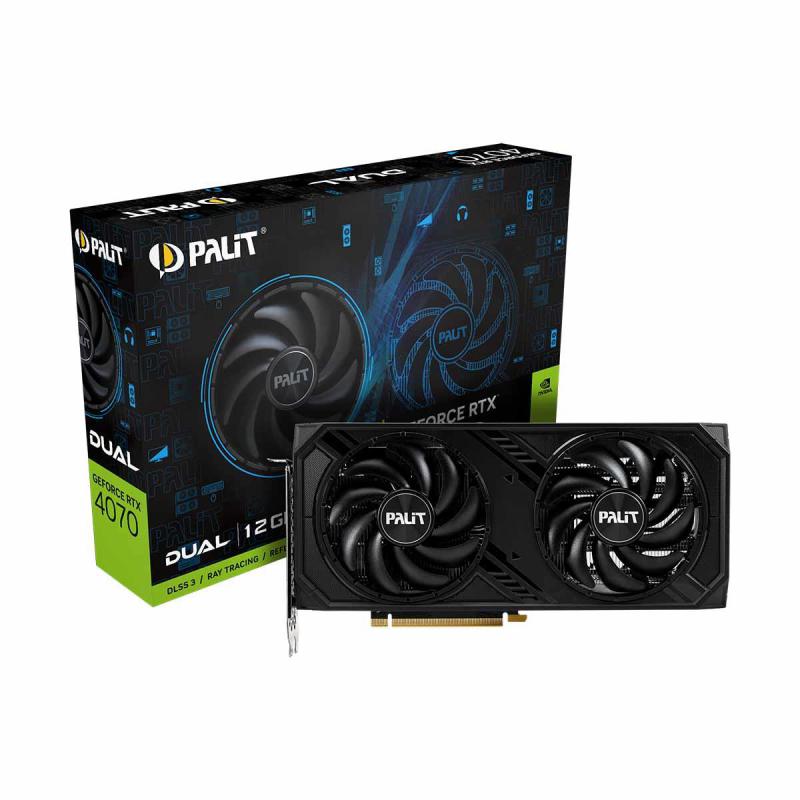 Karta VGA Palit GeForce RTX 4070 Dual 12GB GDDR6X 192bit HDMI+3xDP PCIe4.0