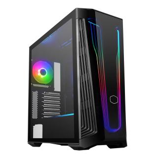 Cooler Master MasterBox 540 Midi-Tower, ARGB, Szkło hartowane - czarny