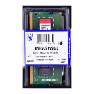 NB MEMORY 8GB PC21300 DDR4/SO KVR26S19S8/8 KINGSTON