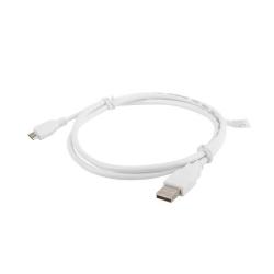 Kabel USB 2.0 Lanberg micro AM-MBM5P 1m biały