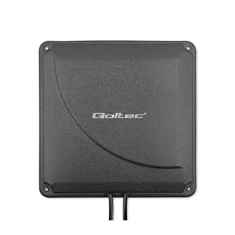 Antena 4G LTE DUAL Qoltec MIMO booster | 35dBi | 50W | 2xSMA męski