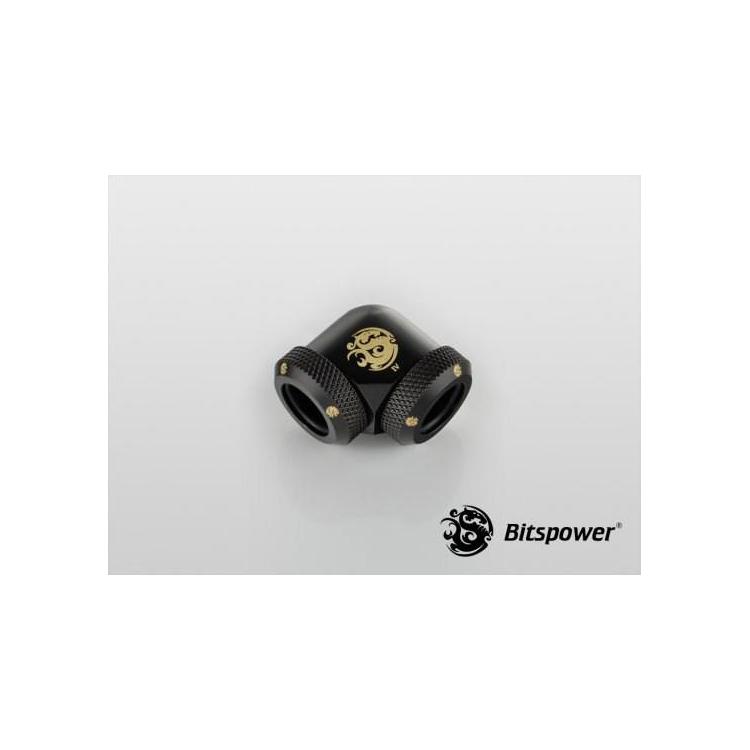 Bitspower Multi-Link Adapter 90 stopni 12 mm OD do 12 mm OD Hardtube - sadza