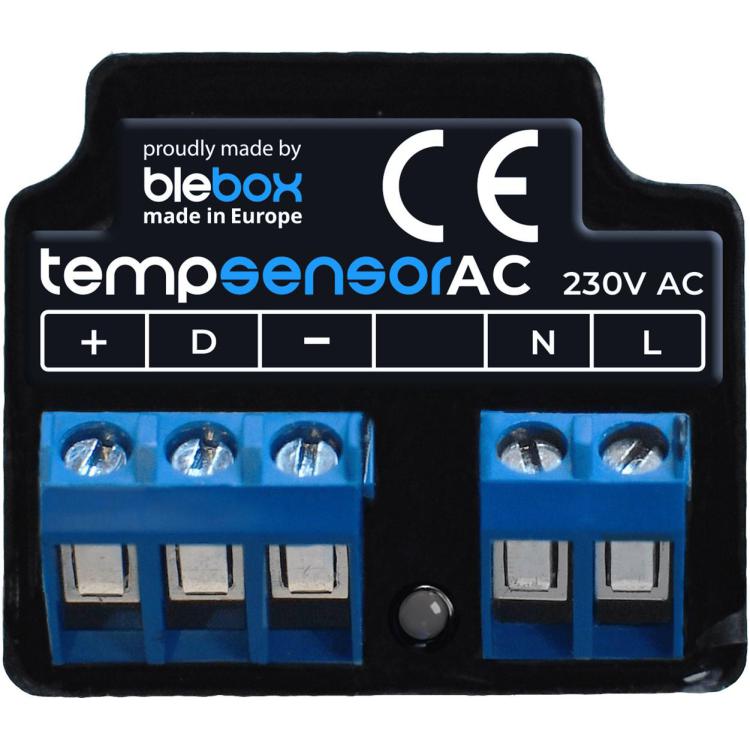 BLEBOX tempsensorAC - TERMOMETR WIFI DO 4 CZUJNIKÓW TEMPERATURY