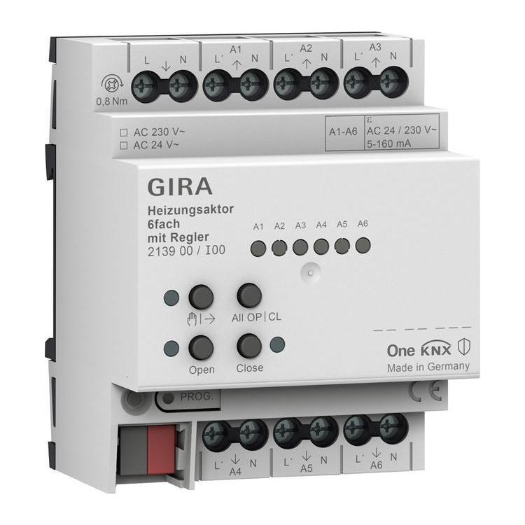 GIRA aktor grzewczy 6x regul. KNX ONE 213900