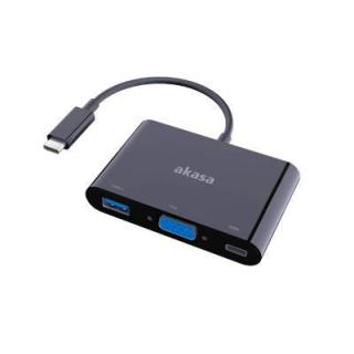 Konwerter Akasa Type-C na VGA z portem USB 3.0 Type-A