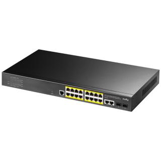 Switch CUDY GS2018PS2-200W 16-Port Gigabit L2 Managed...