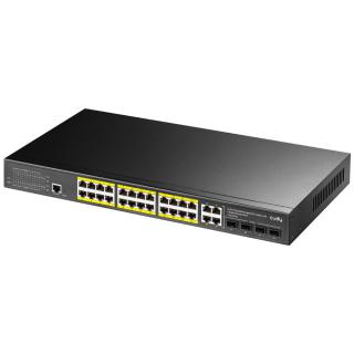 Switch CUDY GS2028PS4-300W 24-Port Gigabit L2 Managed...