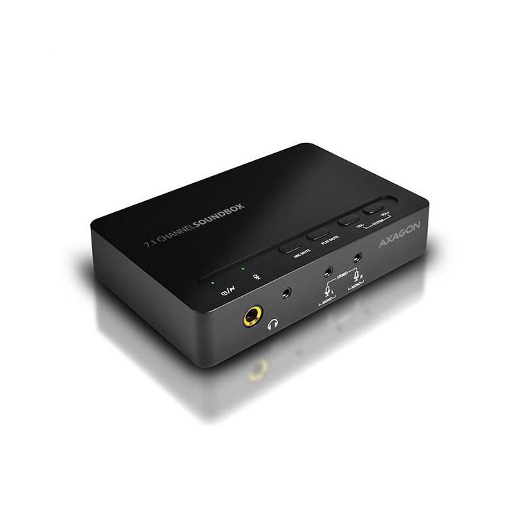 AXAGON ADA-71 Soundbox, Karta dźwiękowa USB 2.0, 7.1, SPDIF