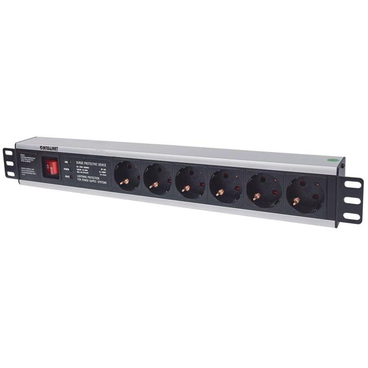 Listwa zasilająca rackowa 19&quot 1.5U IEC60884 Intellinet (3m)