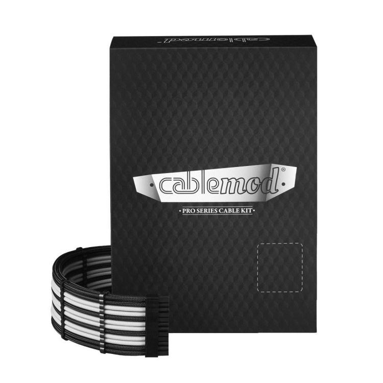 CableMod C-Series PRO ModMesh Zestaw RMi/RMx/RM (Black Label) - czarny/biały