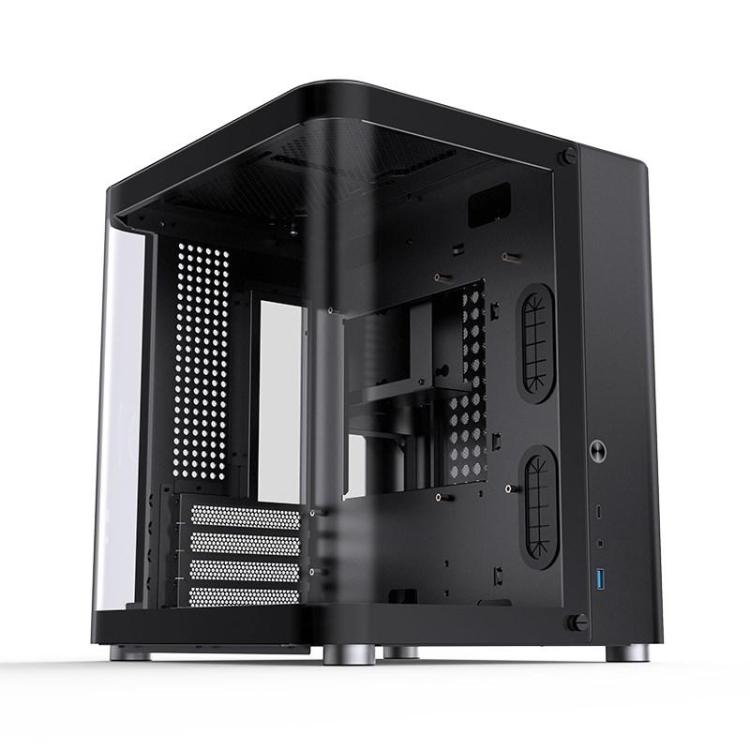 Obudowa Jonsbo TK-1 2.0 Micro-ATX, Szkło Hartowane - czarna