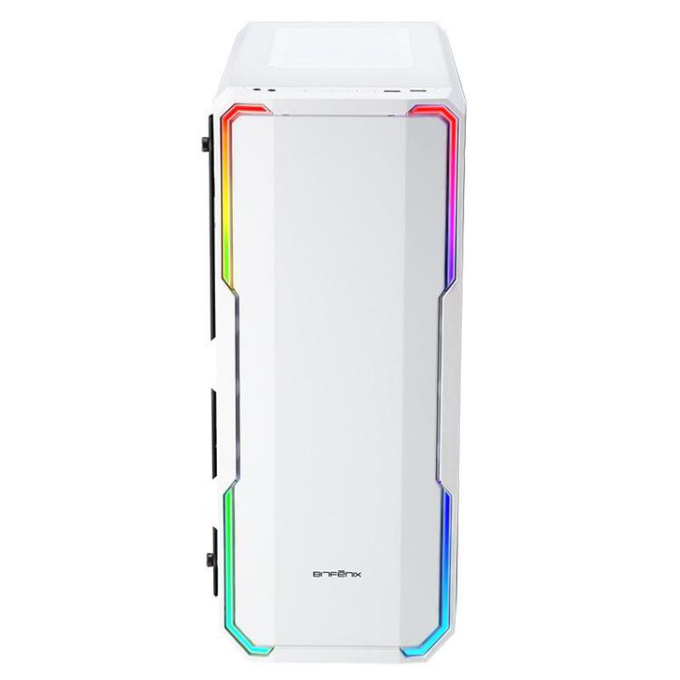 BitFenix Enso RGB Mid Tower, Szkło Hartowane - Białe