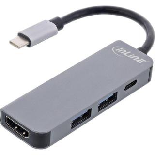 Koncentrator wielofunkcyjny InLine USB 3.2, 1x USB-C, 2x...