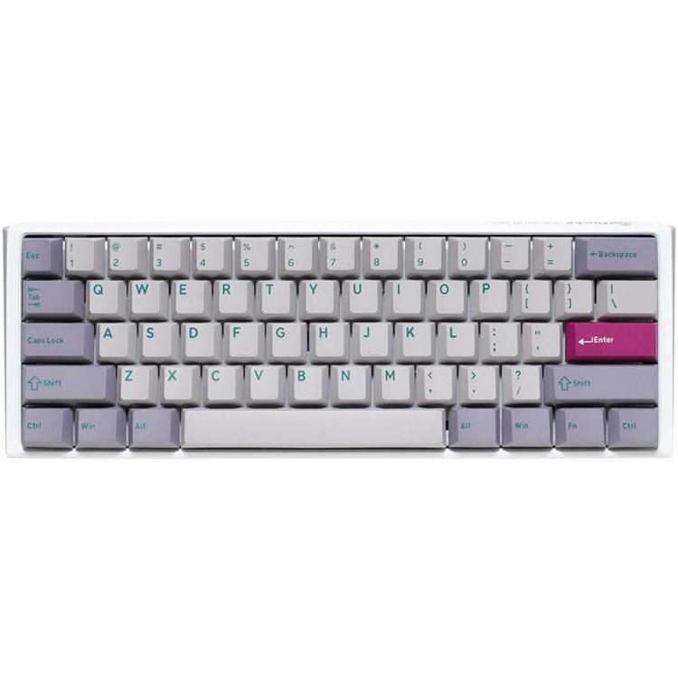 Ducky One 3 Mist Grey Mini Klawiatura Gamingowa, RGB LED - MX-Red (US)