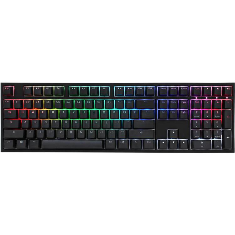 Klawiatura Gamingowa Ducky One 2 Podświetlana PBT, MX-Red, RGB LED - Czarna