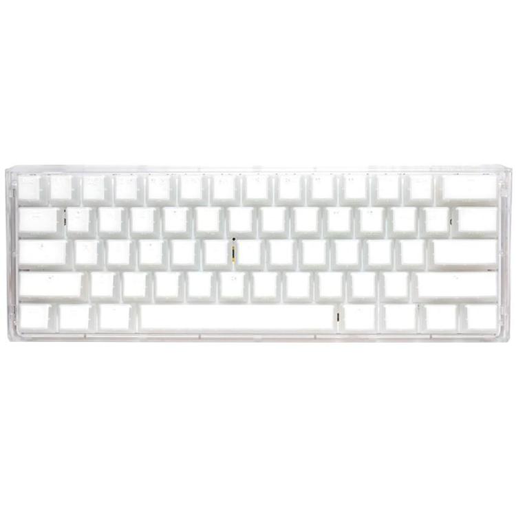 Ducky One 3 Aura Biała Mini Klawiatura Gamingowa, RGB LED - MX-Brązowy