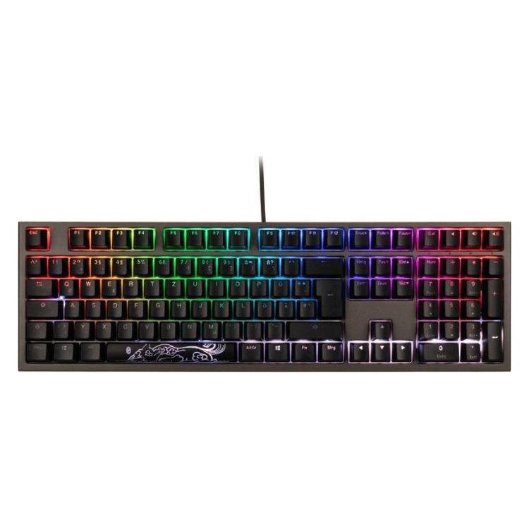 Klawiatura gamingowa Ducky Shine 7 PBT, MX-Blue, RGB LED - brąz