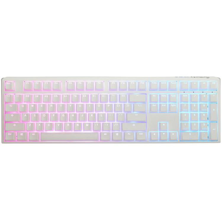 Klawiatura gamingowa Ducky One 3 Aura White, RGB LED - MX-Red (US)