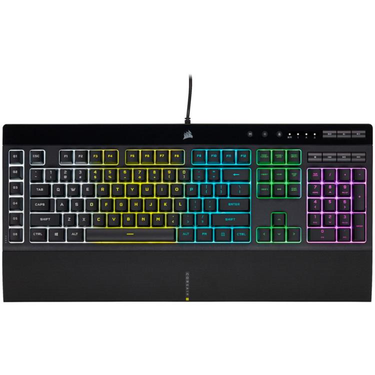 Klawiatura Gamingowa Corsair K55 RGB PRO, RGB LED - Czarna