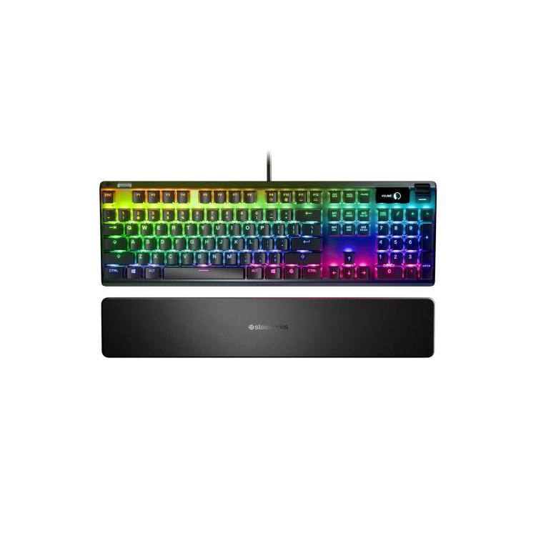 Klawiatura gamingowa SteelSeries Apex 7, SteelSeries QX2 BROWN, RGB - czarna