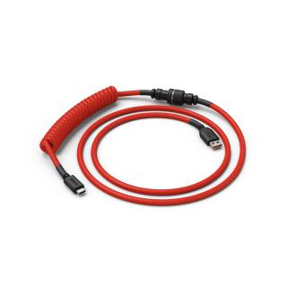 Glorious spiralny Crimson Red, USB-C do USB-A, 1.37m -...