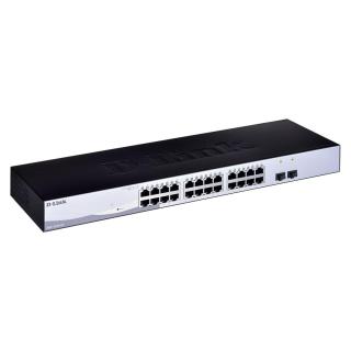 D-LINK DGS-1210-28, Gigabitowy inteligentny przełącznik z 24 portami 10/100/1000Base-T i 4 portami Gigabit MiniGBIC (SFP),