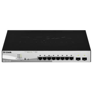 Switch przemysłowy D-Link DGS-1210-10P/E 8xGBit/2xSFP 19" zarządzalny PoE (65W)