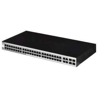 D-LINK DGS-1210-52, Gigabitowy inteligentny przełącznik z 48 portami 10/100/1000Base-T i 4 portami Gigabit MiniGBIC (SFP),