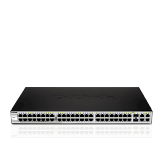 D-LINK DGS-1210-52, Gigabitowy inteligentny przełącznik z 48 portami 10/100/1000Base-T i 4 portami Gigabit MiniGBIC (SFP),