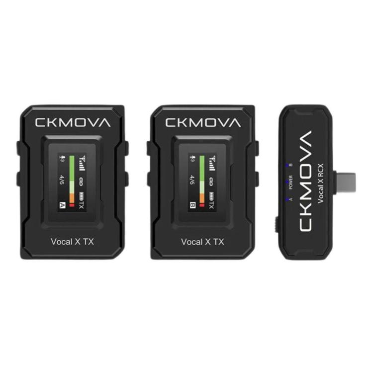 CKMOVA Vocal X V4 MK2 - Bezprzewodowy system usb-c z dwoma mikrofonami