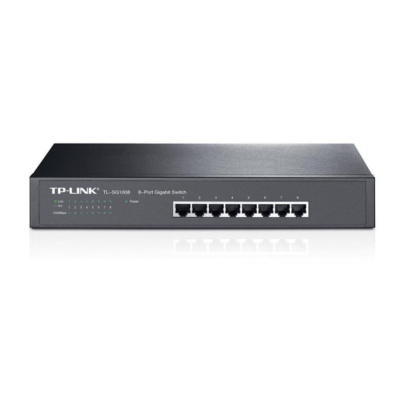 Switch niezarządzalny TP-Link TL-SG1008 8x100/1000 Rack