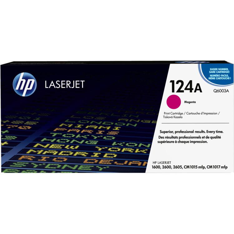 Toner HP czerwony HP 124A, HP124A Q6003A, 2000 str.