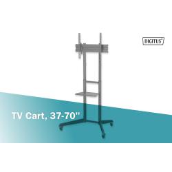 Stojak mobilny pojedynczy z półką DIGITUS 1xLCD max. 70" max. 50kg