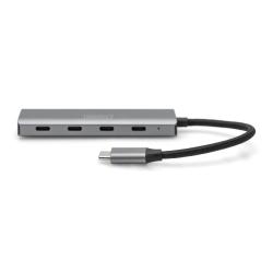 Hub USB Typ C DIGITUS 4-portowy 4x USB Typ C aluminium 5Gbps