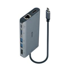 Replikator portów LINDY USB-C do 1xHDMI/1xDP/1xRJ45/2xUSB...