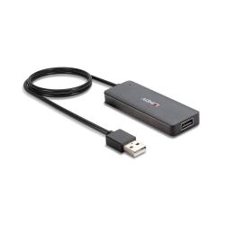 Hub USB 2.0 LINDY 4 Port czarny